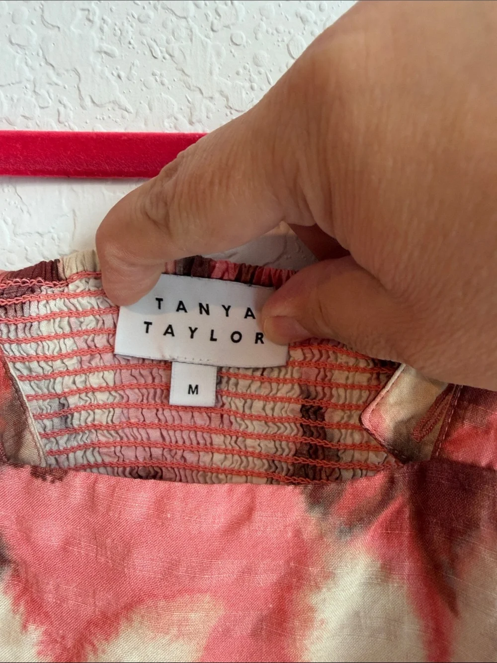 Tanya Taylor Girl's Mini Gia Dress - Floral Tie-Dye Linen Blend